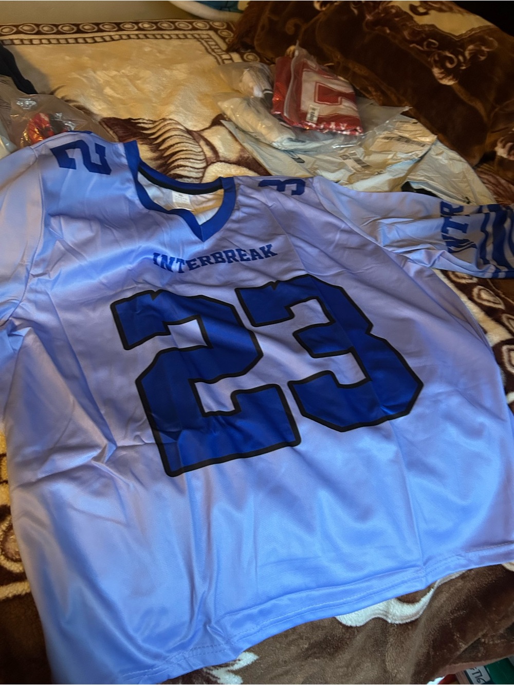 Interbreak Women’s Sky Blue Jersey with Number 23